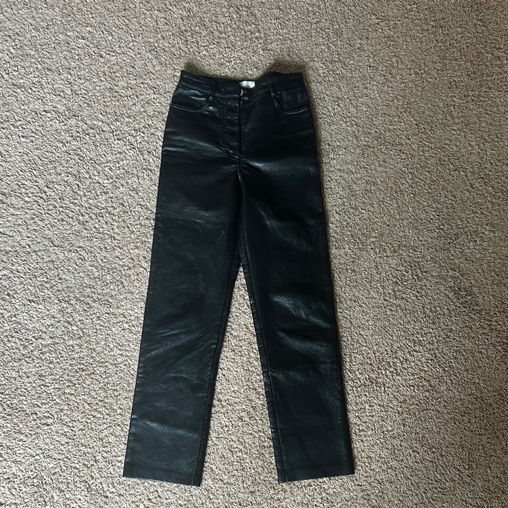 Aritzia Black Straight Leg Pants